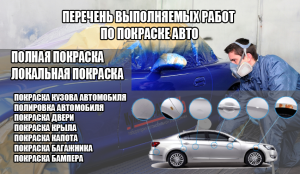 Услуги по покраске автомобиля в Киеве